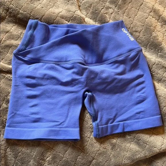 Vibrant Blue Women's Bike Shorts - Picture 2 of 3